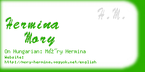 hermina mory business card